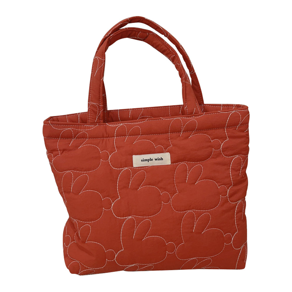576 Rabbit Pattern Cotton Cloth Handbag Shopping Tote Bag Large Capacity Soft Travel Storage Hand Bag 576 Rabbit Pattern Cotton Cloth Handbag Shopping Tote Bag Large Capacity Soft Travel Storage Hand Bag